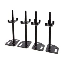 DeWalt 3.9 In. W X 9.6 In. H Upright Adjustable Floor Mount Leveling Kit Steel Black