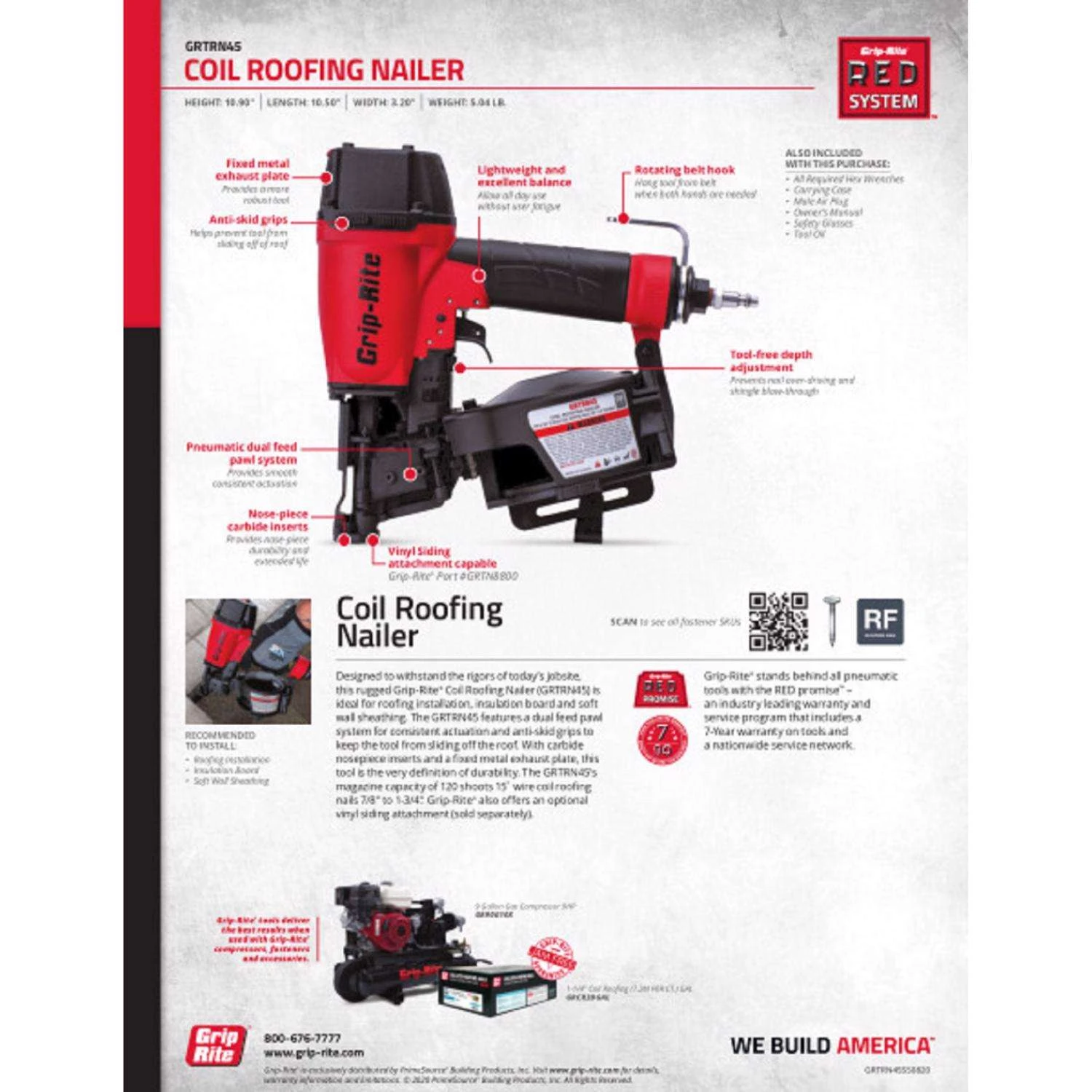 Grip-Rite 15 Deg Coil Roofing Nailer 5 Grip-Rite 15 Deg Coil Roofing Nailer - Image 3