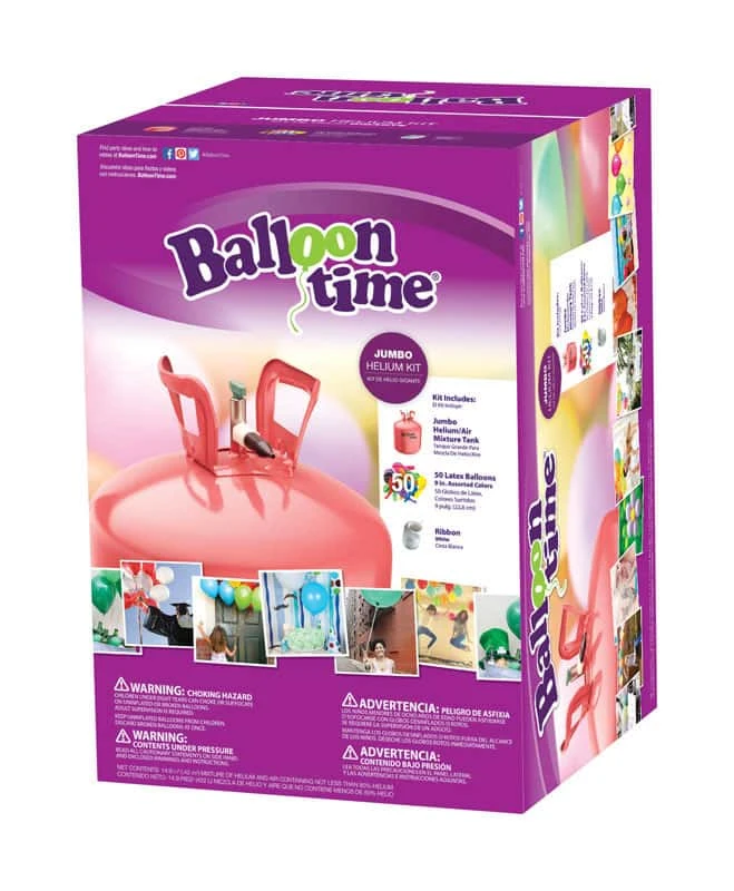 Balloon Time Jumbo Helium Tank Kit 1 Pk 3 Balloon Time Jumbo Helium Tank Kit 1 Pk