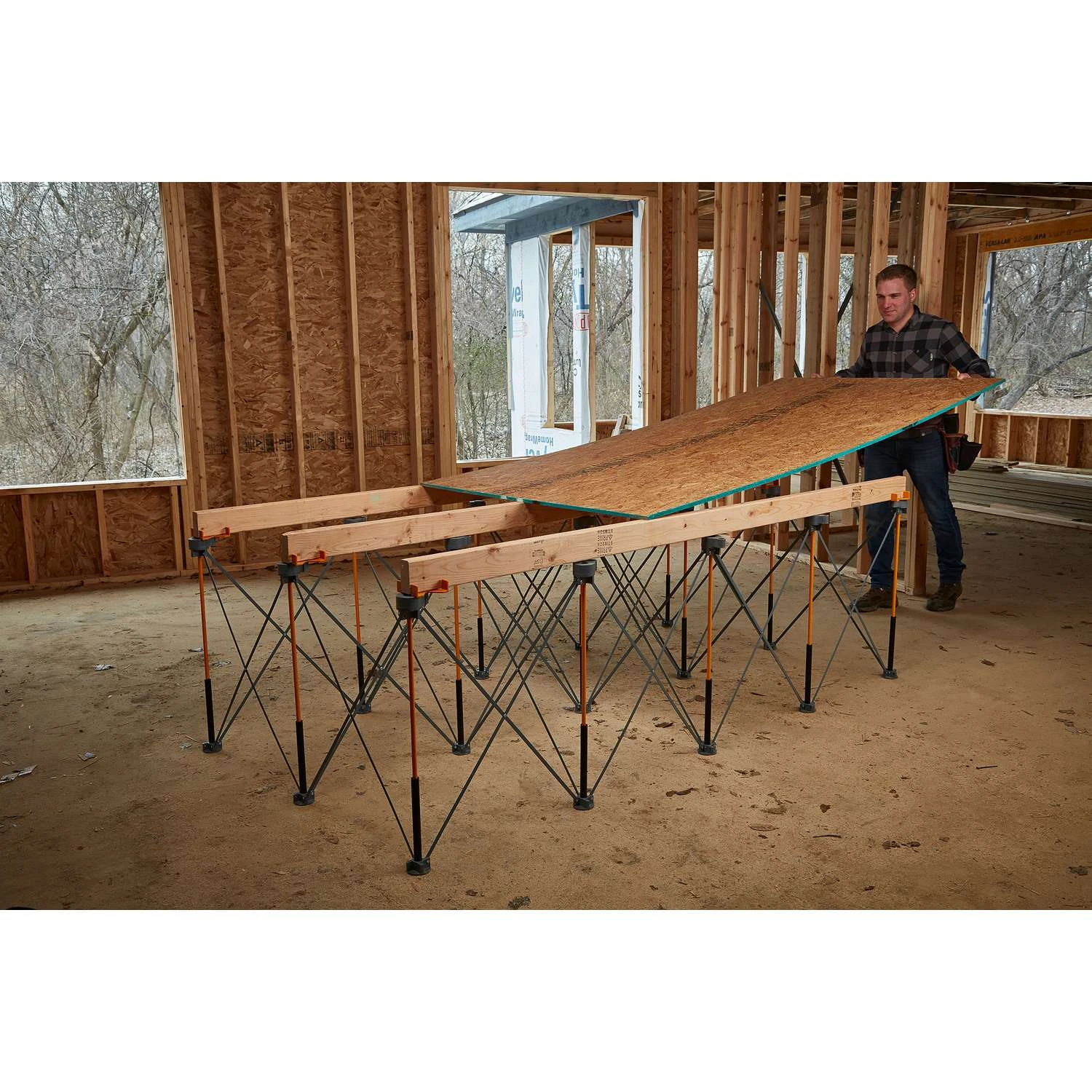 Centipede 30-1/2 In. H X 48 In. W X 96 In. D Adjustable Expandable Sawhorse 6000 Lb. Cap. 1 Pk 6 Centipede 30-1/2 In. H X 48 In. W X 96 In. D Adjustable Expandable Sawhorse 6000 Lb. Cap. 1 Pk - Image 4