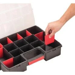 Craftsman 14.8 In. W X 2.71 In. H X 11.5 In. D Storage Organizer Plastic 14 Compartments Black/Red -Stanleys Shop 0fdd2097 f2bf 4bd9 adf5 4ea07ef62521