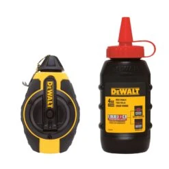 DeWalt 4 Oz Red Chalk And Reel Set 100 Ft. Black/Yellow