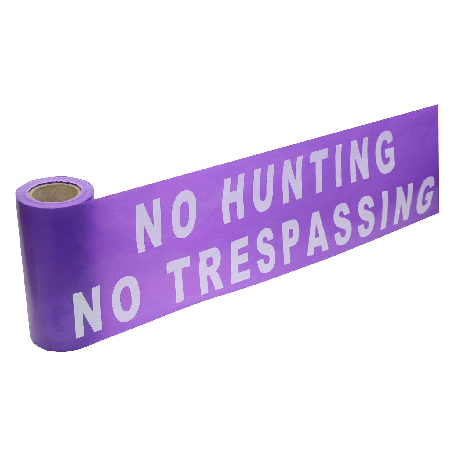 C.H. Hanson CH Hanson 100 Ft. L X 6 In. W Plastic Solid No Hunting No Trespassing Barricade Tape Pur 4 C.H. Hanson CH Hanson 100 Ft. L X 6 In. W Plastic Solid No Hunting No Trespassing Barricade Tape Pur - Image 2