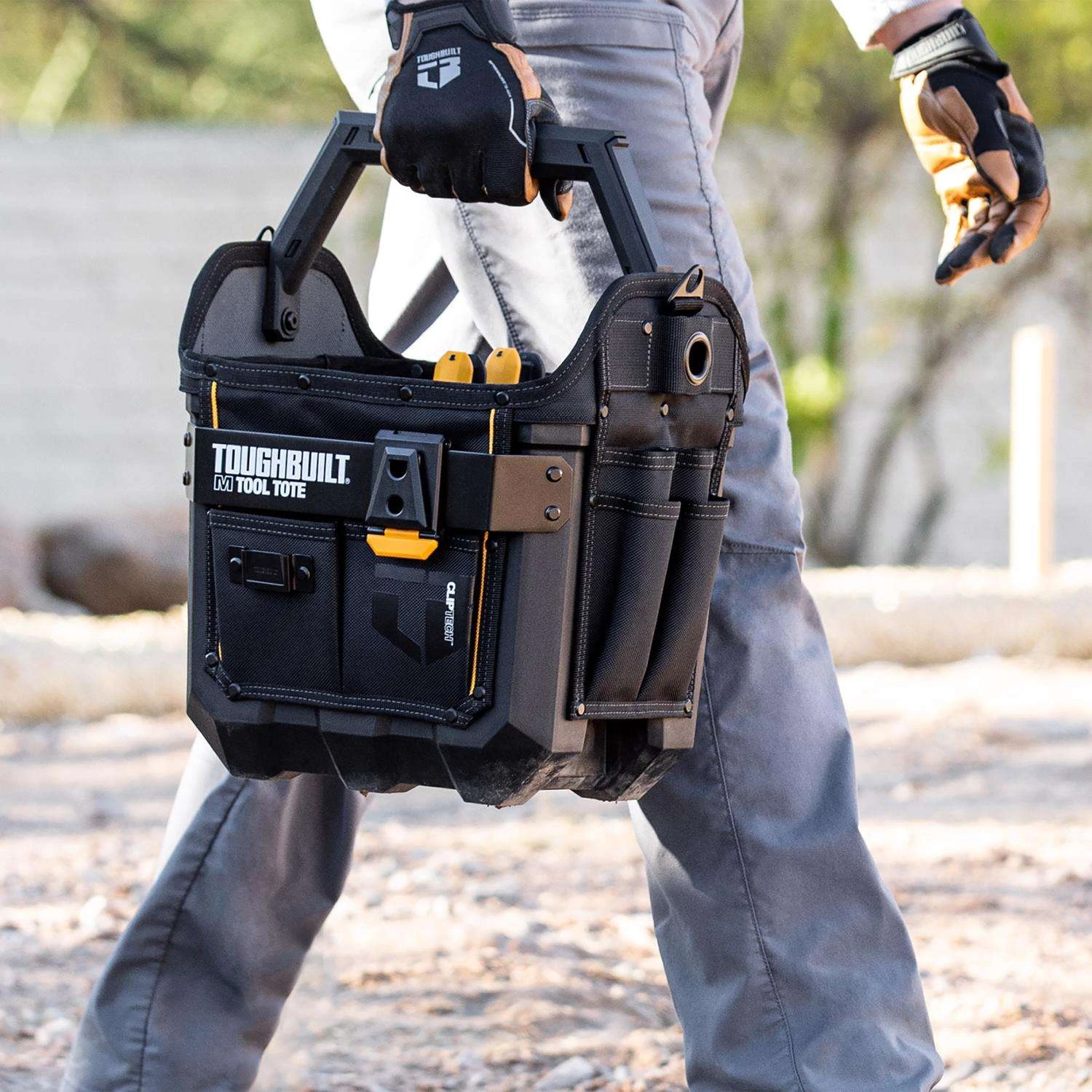 ToughBuilt 14.96 In. W X 14.57 In. H Polyester/Polypropylene Tool Tote 30 Pocket Black 1 Pc 7 ToughBuilt 14.96 In. W X 14.57 In. H Polyester/Polypropylene Tool Tote 30 Pocket Black 1 Pc - Image 5