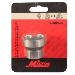 Milton Aluminum Air Line Manifold 3/8 In. FPT X 1/4 In. FPT 1 Pc -Stanleys Shop 22ec9731 1e63 40d9 a512 5a1e01efb35e