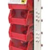 Quantum Storage 4-1/8 In. W X 2-13/16 In. H Tool Storage Bin Polypropylene Red