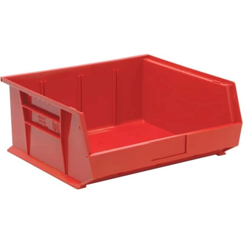 Quantum Storage 16.5 In. W X 7 In. H Tool Storage Bin Polypropylene Red 3 Quantum Storage 16.5 In. W X 7 In. H Tool Storage Bin Polypropylene Red
