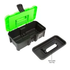 OEMTOOLS 19.3 In. Tool Box Black/Green -Stanleys Shop 340a0a2b 3ba7 424f 86ef 11bc608c3f77