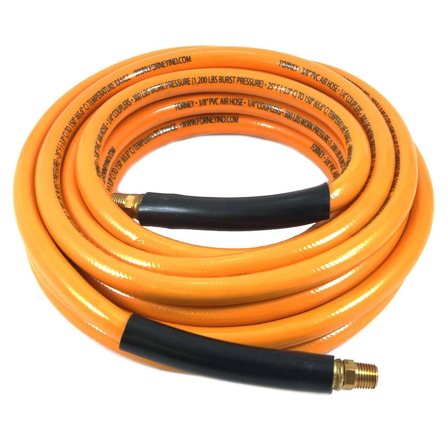 Forney 25 Ft. L X 3/8 In. D PVC Air Hose 1200 Psi Yellow 3 Forney 25 Ft. L X 3/8 In. D PVC Air Hose 1200 Psi Yellow