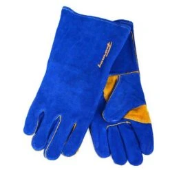 Forney 13 In. Insulated Leather Welding Gloves Blue XL 1 Pk