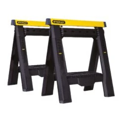 Stanley 31-1/8 In. H X 29-1/8 In. W X 2-7/8 In. D Adjustable 2 Way Adjustable Sawhorse 1000 Lb. Cap.