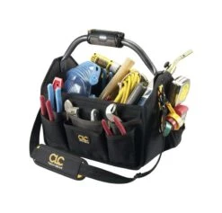 CLC Tech Gear 8.5 In. W X 11.5 In. H Polyester Lighted Tool Bag 22 Pocket Black 1 Pc
