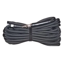 Work Hose 100 Ft. L X 3/8 In. D Flexible EPDM Rubber Air Hose 400 Psi Black