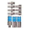 Tru-Flate HI FLO Aluminum Air Coupler And Plug Set 1/4 In. Female 10 Pc