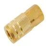 Forney Brass Coupler 1/4 In. Female X 3/8 In. Female 1 Pc