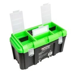 OEMTOOLS 19.3 In. Tool Box Black/Green -Stanleys Shop 5349b52a 9396 4986 a24c 6ececbe51a14