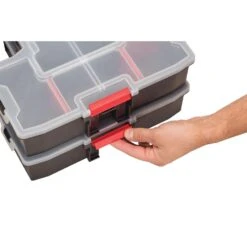Craftsman 14.8 In. W X 2.71 In. H X 11.5 In. D Storage Organizer Plastic 14 Compartments Black/Red -Stanleys Shop 55a6fee8 2984 409b 8d8d ddb4bb3a4a61