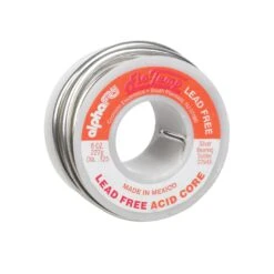 Alpha Fry 8 Oz Lead-Free Acid Core Wire Solder 0.125 In. D Silver Bearing 1 Pc