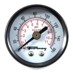 Forney Plastic Rear Mount Air Pressure Gauge 1/8 In. NPT 160 Psi 1 Pc