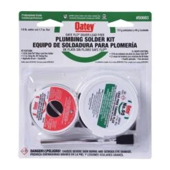 Oatey Safe-Flo 8 Oz Lead-Free Plumbing Solder Kit Silver Bearing 50/50 2 Pc