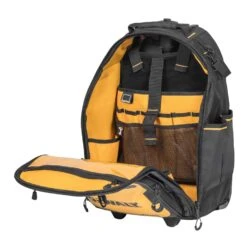 DeWalt Polyester/Tarpaulin Pro Backpack On Wheels Tool Bag 46 Pocket Black/Yellow 1 Pc -Stanleys Shop 5f58225c cf68 4449 88c1 0d666003b859