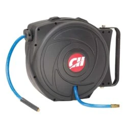 Campbell Hausfeld 50 Ft. L PVC Retractable Hose Reel 300 Psi Blue
