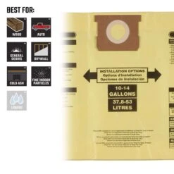 Craftsman 2 In. L X 9.5 In. W Wet/Dry Vac Filter Bag 10-14 Gal 2 Pc -Stanleys Shop 6ee23be3 89a8 427c 8f8d 7adde4d3f95a