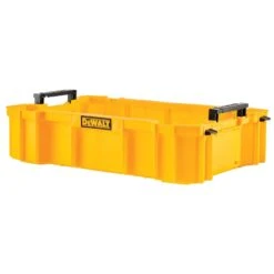 DeWalt ToughSystem 12.05 In. W X 4.5 In. H Deep Tool Tray Polypropylene 1 Compartments Black/Yellow