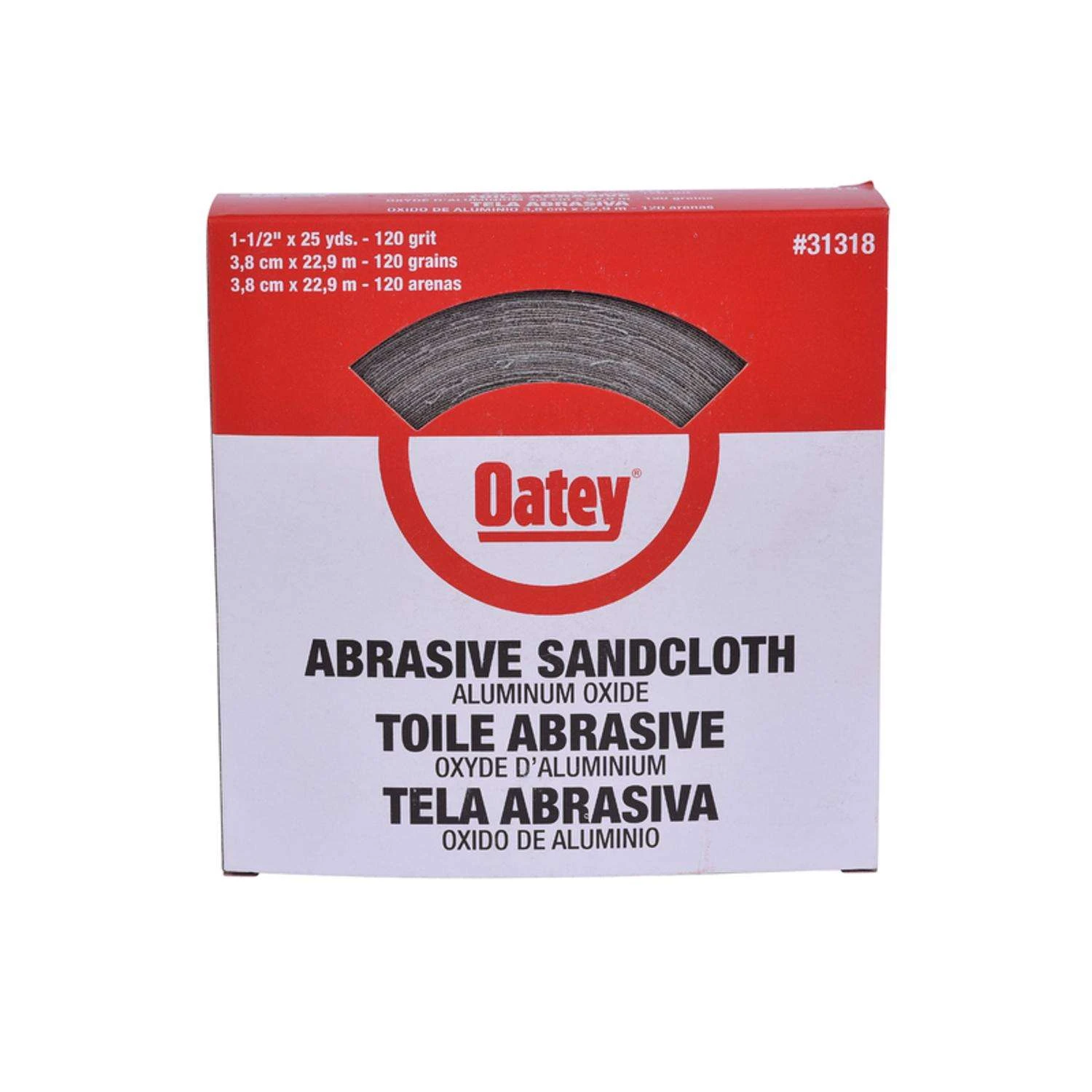 Oatey 25 Yd L X 1-1/2 In. W 120 Grit Aluminum Oxide Sanding Cloth 1 Pk 4 Oatey 25 Yd L X 1-1/2 In. W 120 Grit Aluminum Oxide Sanding Cloth 1 Pk - Image 2