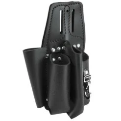 Klein Tools 3 In. W X 11 In. H Leather Tool Pouch 1 Pocket Black 1 Pc