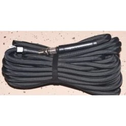 Work Hose 25 Ft. L X 3/8 In. D Flexible EPDM Rubber Air Hose 400 Psi Black