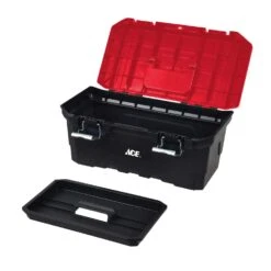 Ace 16 In. Tool Box Black/Red -Stanleys Shop 834f1436 0a61 403f ab0b 26a5134c41d1