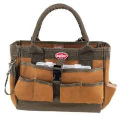Bucket Boss Gatemouth Polyester Tool Bag 16 Pocket Brown 1 Pc