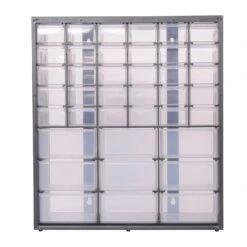 Stanley 14.38 In. W X 16.13 In. H X 8.38 In. D Storage Organizer Polypropylene 39 Compartments Black