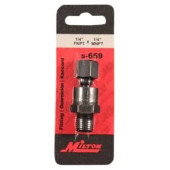 Milton Steel Air Hose Swivel Connector 1/4 In. 1/4 In. 10 Pc