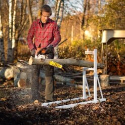 Logosol Smart-Holder 37.4 In. H X 46.5 In. W X 15 In. D Adjustable Folding Sawhorse 1 Pk -Stanleys Shop 9130f25e faa0 4c1c 9cd8 0bbf9da54ec1