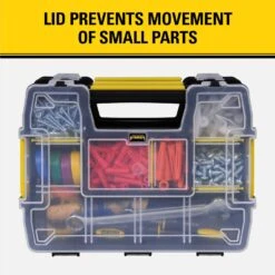 Stanley SortMaster 8.5 In. W X 2.9 In. H Storage Organizer Plastic 8 Compartments Black/Yellow 13 Stanley SortMaster 8.5 In. W X 2.9 In. H Storage Organizer Plastic 8 Compartments Black/Yellow -Stanleys Shop 91e213bb 88ce 4bd5 b57b bc7e71bc3e5c