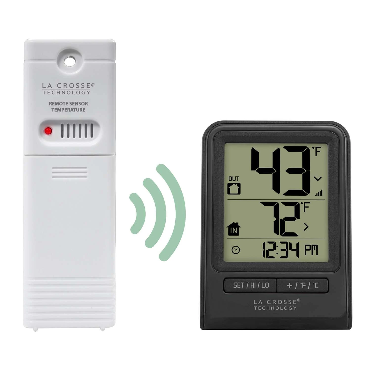 La Crosse Technology 140 Deg Wireless Thermometer 2.64 In. L X 1.38 In. W Black 4 La Crosse Technology 140 Deg Wireless Thermometer 2.64 In. L X 1.38 In. W Black - Image 2
