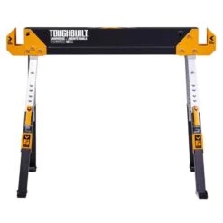 ToughBuilt 32.09 In. H X 42.40 In. W X 27.36 In. D Adjustable Folding Sawhorse 1300 Lb. Cap. 1 Pc