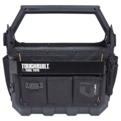ToughBuilt 16 In. W X 11.02 In. H Polyester Tool Tote 24 Pocket Black 1 Pc