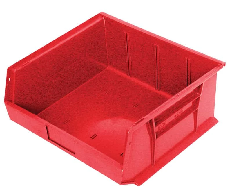 Quantum Storage 16.5 In. W X 7 In. H Tool Storage Bin Polypropylene Red 4 Quantum Storage 16.5 In. W X 7 In. H Tool Storage Bin Polypropylene Red - Image 2