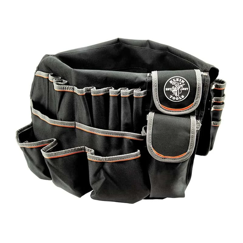 Klein Tools 19 In. W X 23 In. H Polyester Bucket Organizer 45 Pocket Black, Gray 1 Pc 3 Klein Tools 19 In. W X 23 In. H Polyester Bucket Organizer 45 Pocket Black, Gray 1 Pc