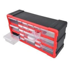 Ace 6.3 In. W X 9.5 In. H Storage Bin Plastic 22 Compartments Black/Red -Stanleys Shop a624865c 5141 43a2 9f58 3e73d7ca79c7