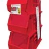 Quantum Storage 8-1/4 In. W X 13-3/4 In. H Stack And Hang Bin Polypropylene 3 Pk Red