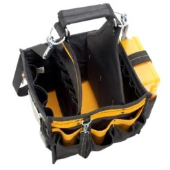 DeWalt 12 In. W X 14.25 In. H Polyester Tool Carrier With Plastic Tray 23 Pocket Black/Yellow 1 Pc -Stanleys Shop ad1ae181 4210 4d0d 95ac 600035f538fe