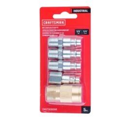Craftsman Brass/Steel Coupler And Plug 1/4 In. 5 Pc -Stanleys Shop b22942fa 8b30 45c4 bda3 fa5c8c1da2c4