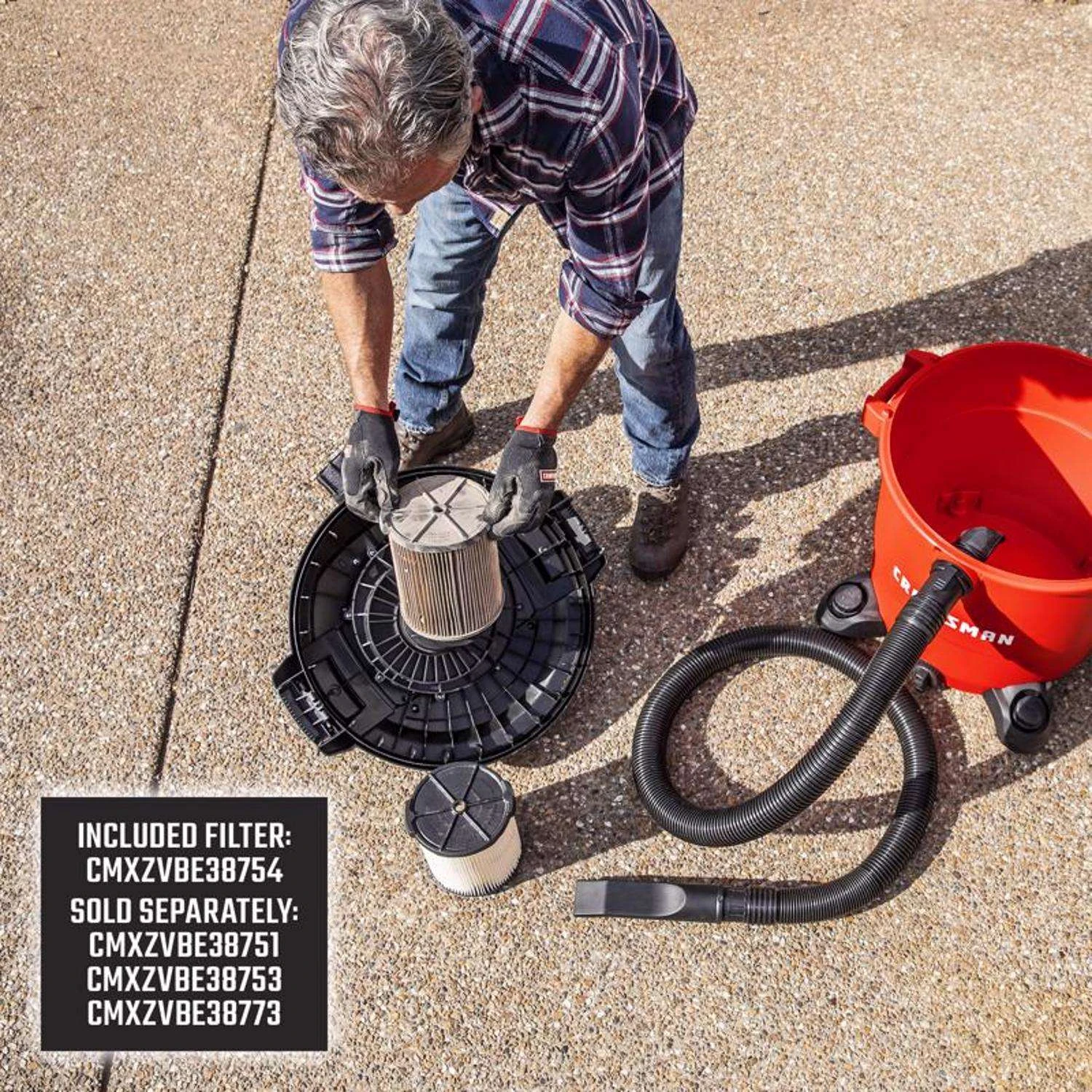 Craftsman 20 Gal Corded Wet/Dry Vacuum 12 Amps 120 V 6.5 HP 8 Craftsman 20 Gal Corded Wet/Dry Vacuum 12 Amps 120 V 6.5 HP - Image 6