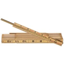 Klein Tools 6 In. L X 0.8 In. W Wood 2-Way Folding Rule SAE