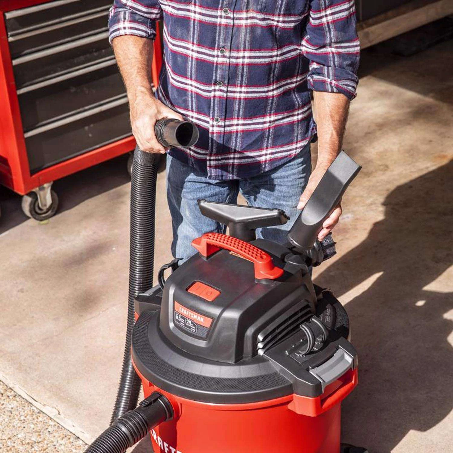 Craftsman 20 Gal Corded Wet/Dry Vacuum 12 Amps 120 V 6.5 HP 12 Craftsman 20 Gal Corded Wet/Dry Vacuum 12 Amps 120 V 6.5 HP - Image 10
