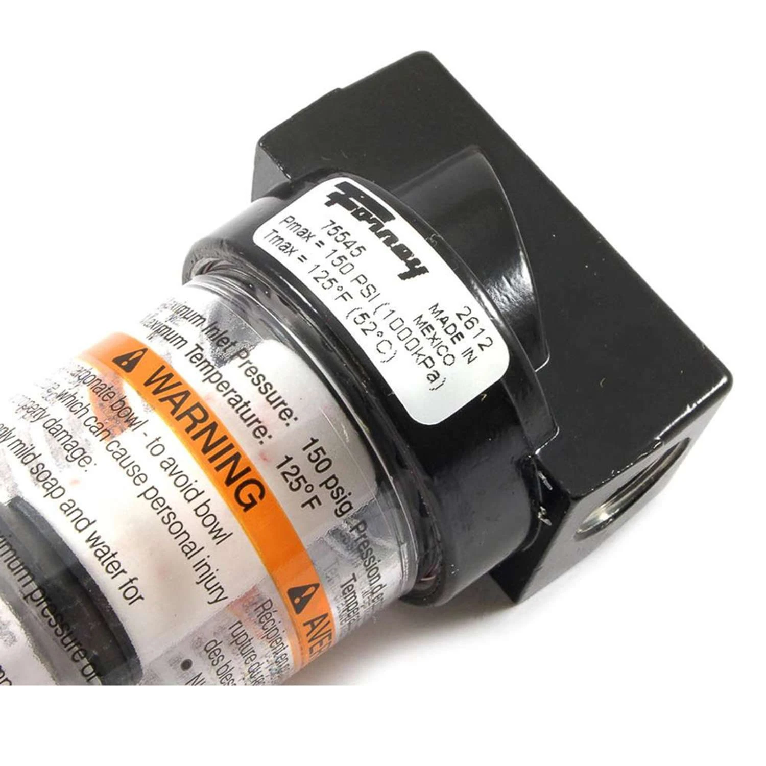 Forney Plastic/Steel Mini Air Line Filter 1/4 In. NPT 150 Psi 1 Pc 5 Forney Plastic/Steel Mini Air Line Filter 1/4 In. NPT 150 Psi 1 Pc - Image 3